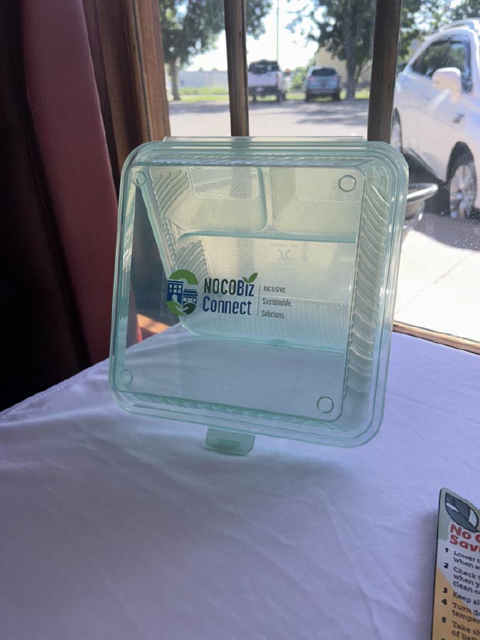 Photo of the reusable container